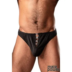 4 Clip Men's Thong by Male Power