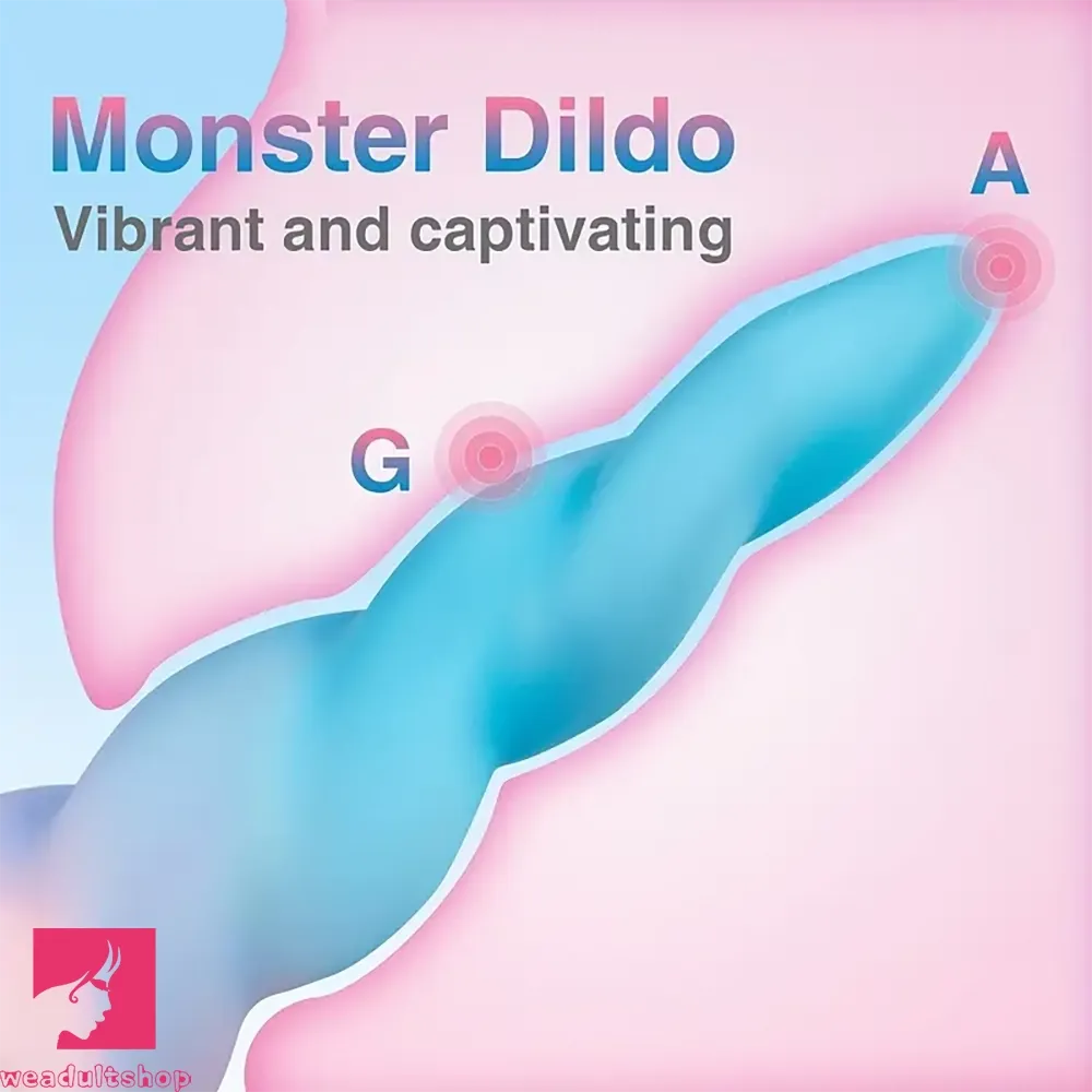 8.6in Monster Realistic Fantasy Big Silicone Soft Dildo For Adults