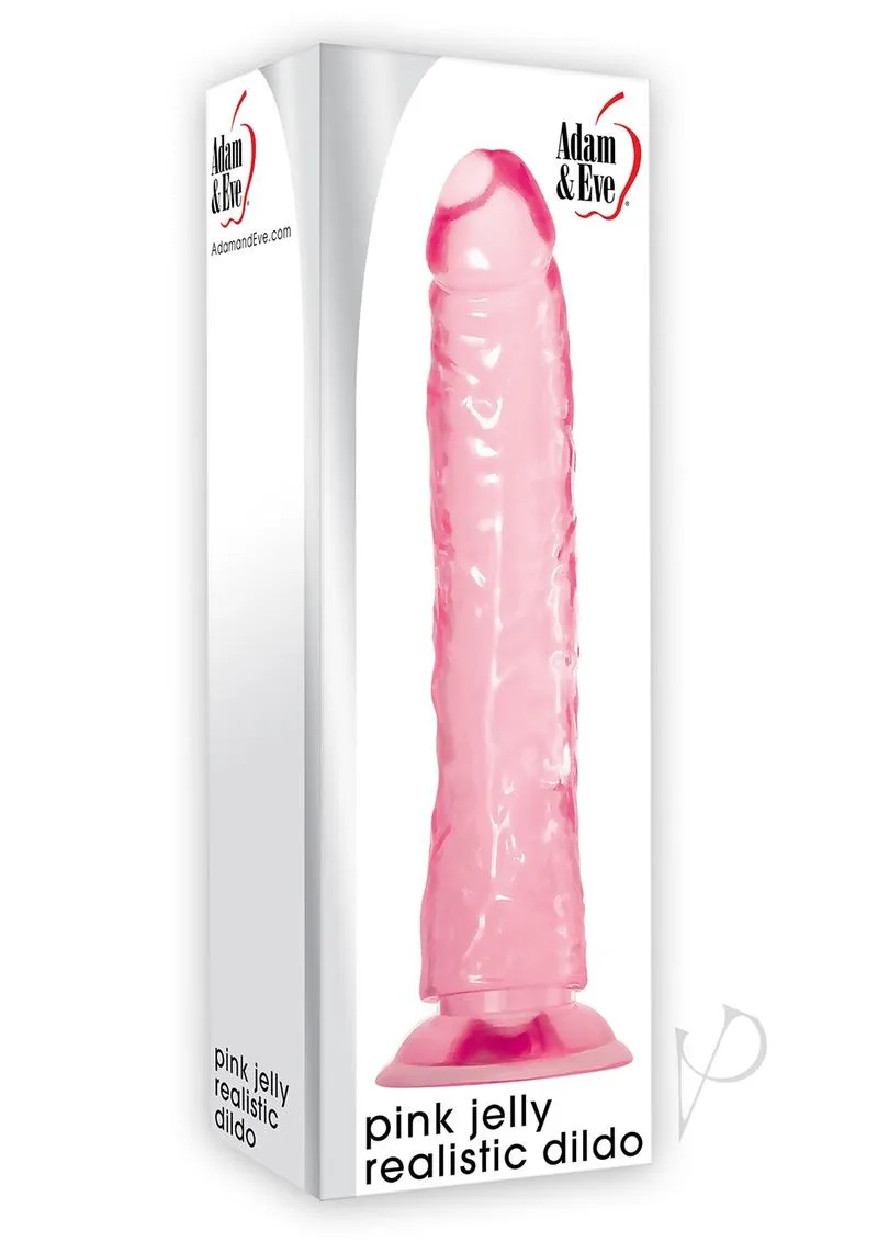 Aande Pink Jelly Realistic Dildo