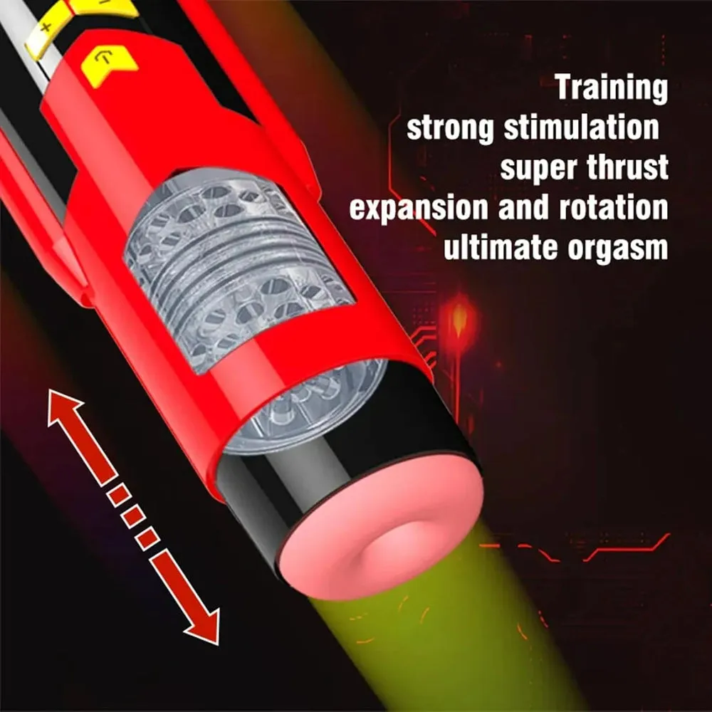 Auto Push Rotation Pronunciation Masturbator For Penis Training