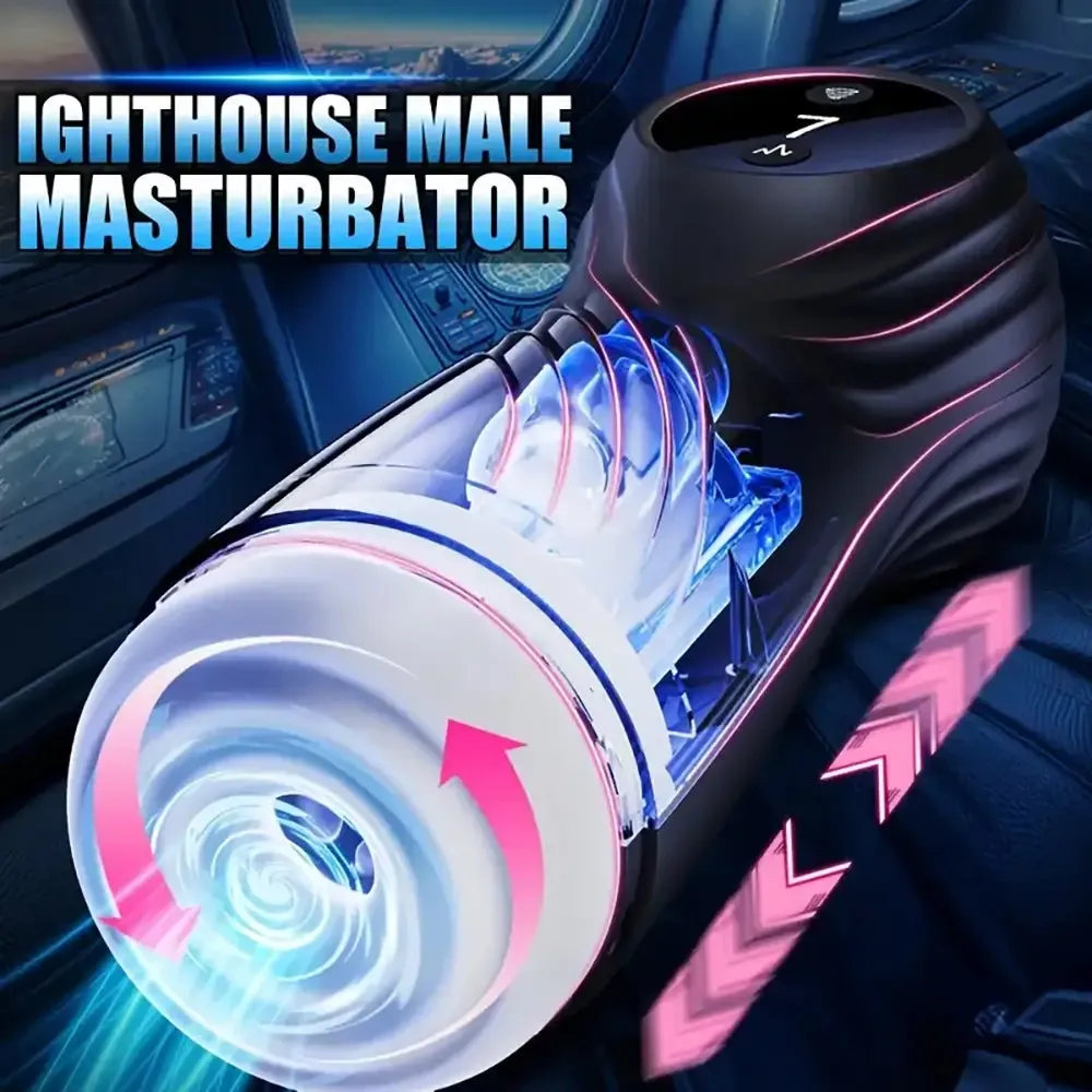 Automatic Sucking Vibrating 7 Modes Exhaust Male Masturbator
