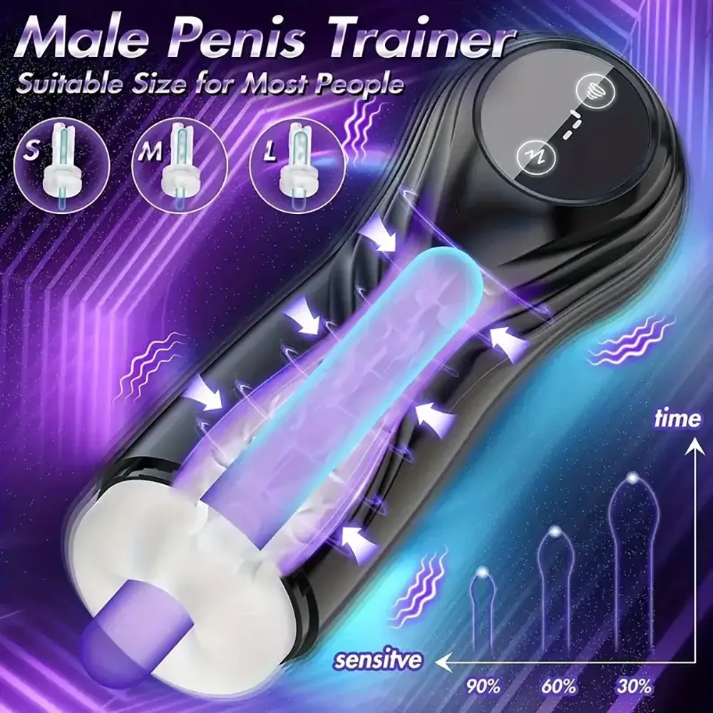 Automatic Sucking Vibrating 7 Modes Exhaust Male Masturbator