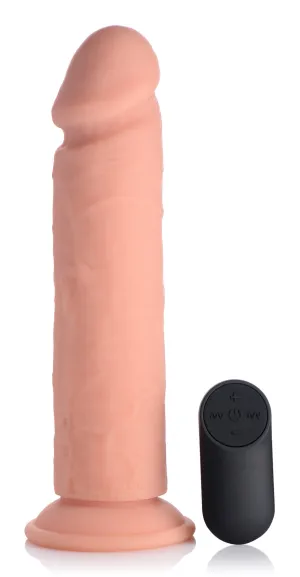 Big Shot Vibrating Remote Control Silicone Dildo