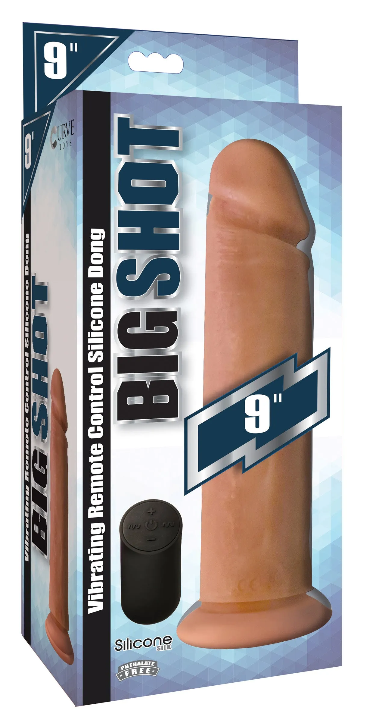 Big Shot Vibrating Remote Control Silicone Dildo