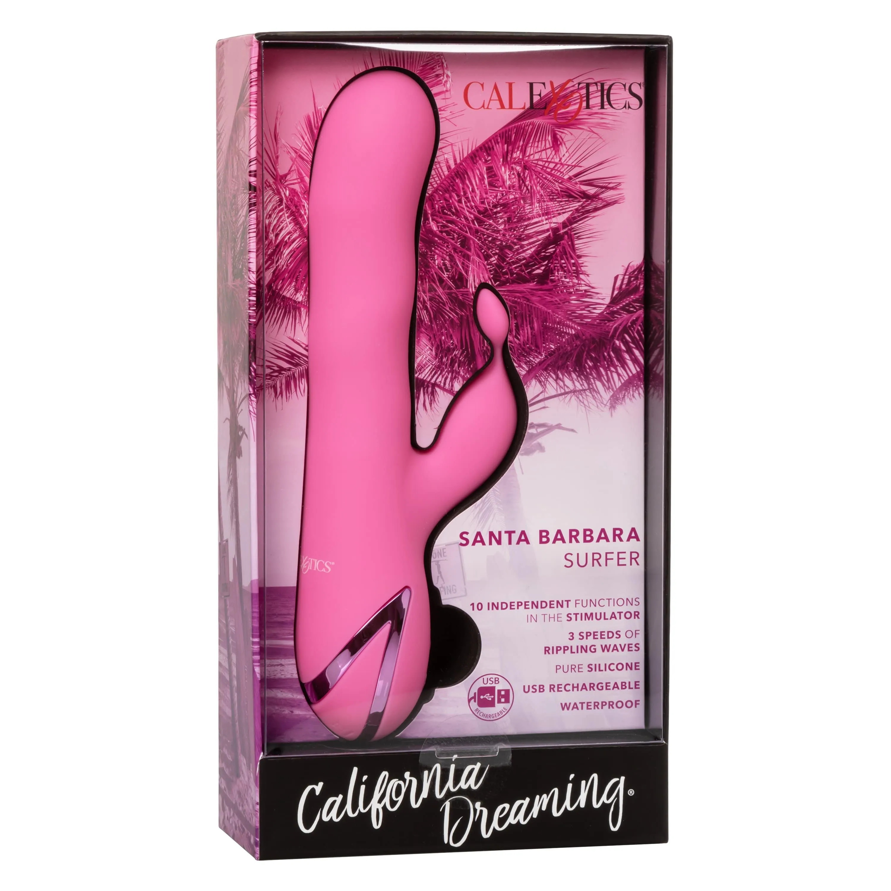 California Exotics - California Dreaming Santa Barbara Surfer Rabbit Vibrator (Pink)