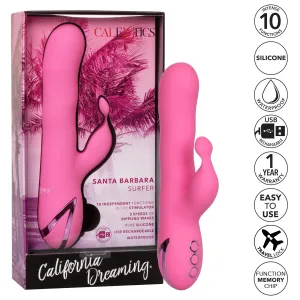 California Exotics - California Dreaming Santa Barbara Surfer Rabbit Vibrator (Pink)