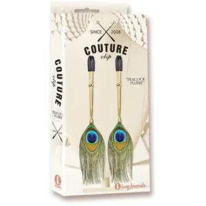 Couture Clips Peacock Plume Nipple Clamp by Icon