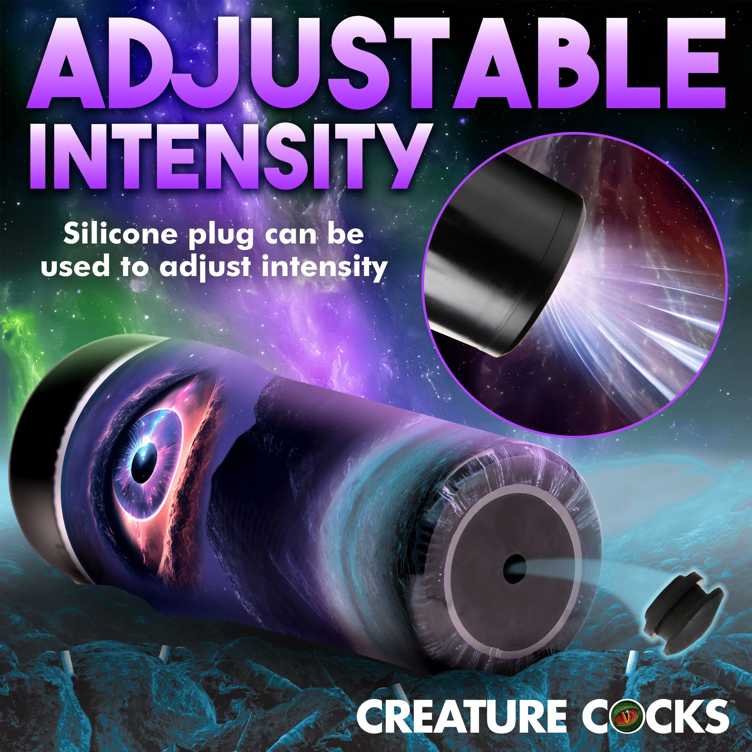 Creature Cocks Wormhole Alien 3D Stroker Male Masturbator Pocket Pussy Sex Toy
