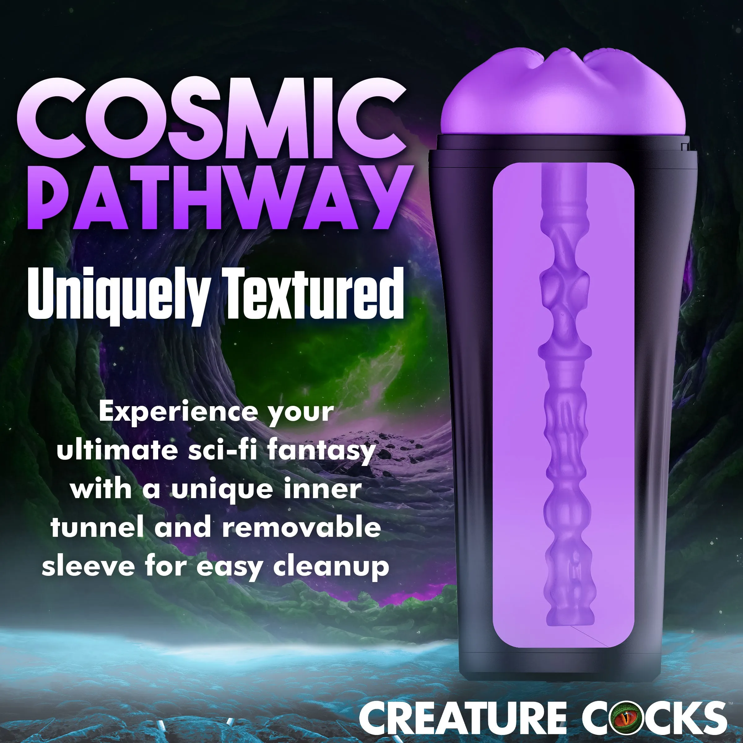 Creature Cocks Wormhole Alien 3D Stroker Male Masturbator Pocket Pussy Sex Toy
