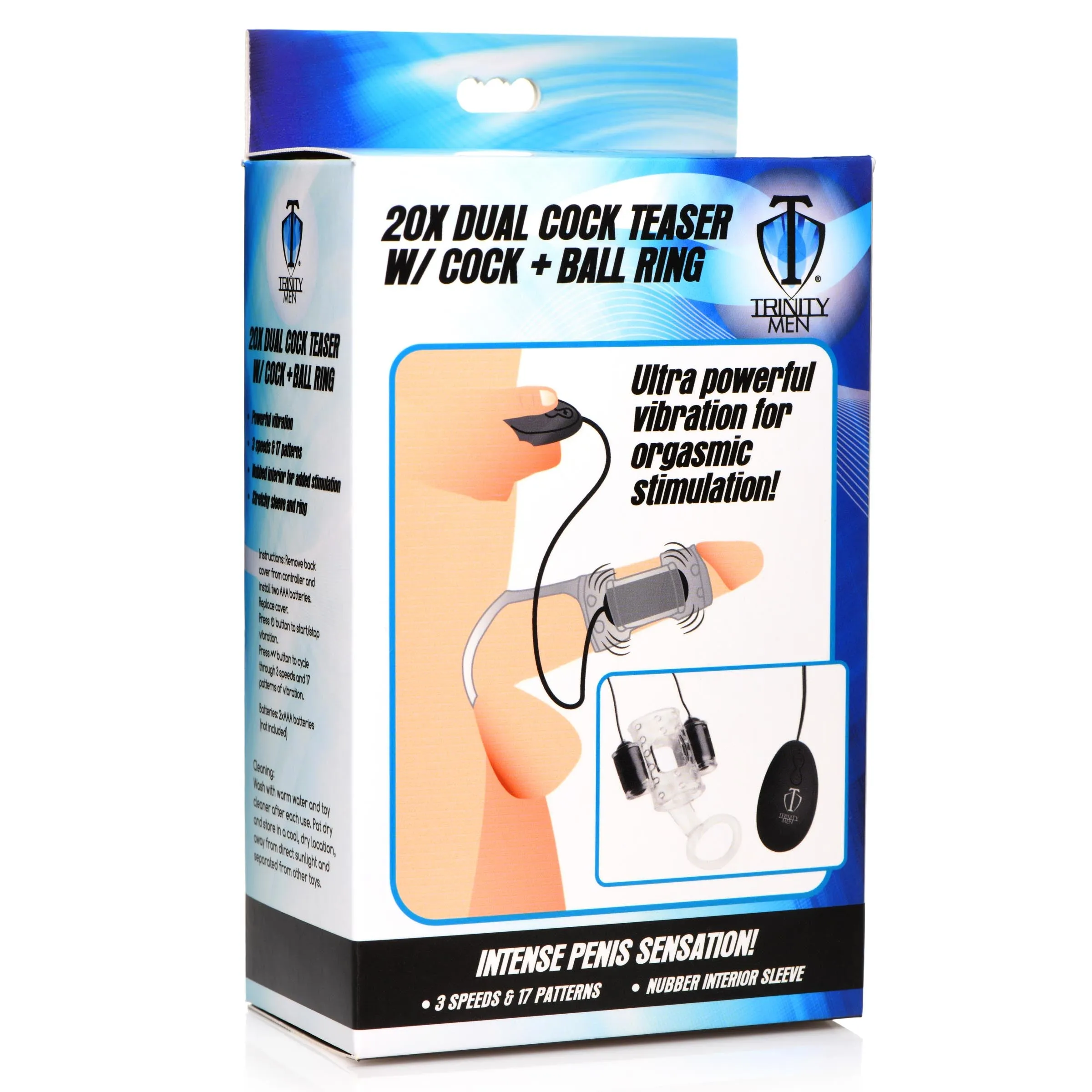 Dual Cock Teaser With Cock And Ball Ring