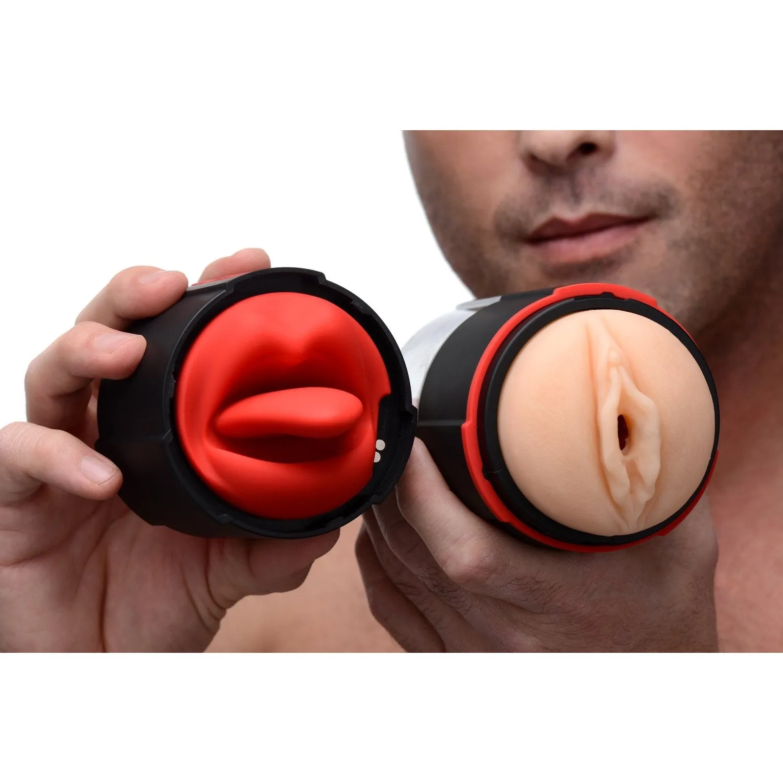 Flicking Tongue Masturbator