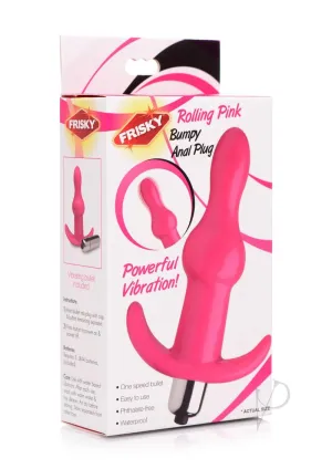Frisky Rolling Pink Bumpy Anal Plug
