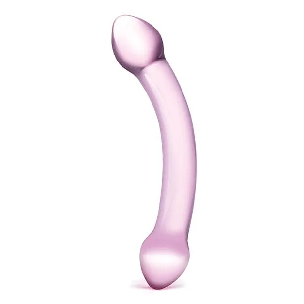 Glas - Double Trouble Hand Blown Glass Dildo 7.25 (Purple)