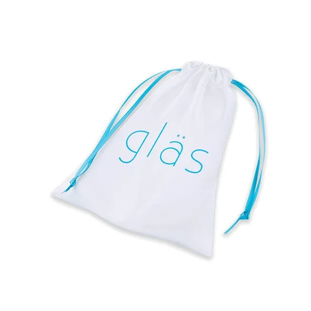 Glas - Galileo Hand Blown Glass Butt Plug 3.5 (Black/Clear)