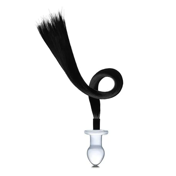 Glas - Horse Tail Glass Butt Plug 3 (Clear)