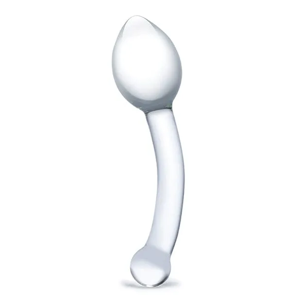 Glas - Pure Indulgence Anal Slider Hand Blown Glass Dildo 8 (Clear)