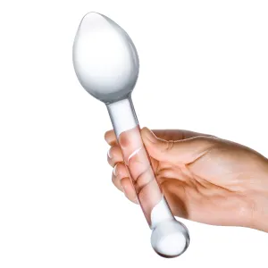 Glas - Pure Indulgence Anal Slider Hand Blown Glass Dildo 8 (Clear)