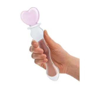 Glas - Sweetheart Glass Dildo 8 (Pink/Clear)