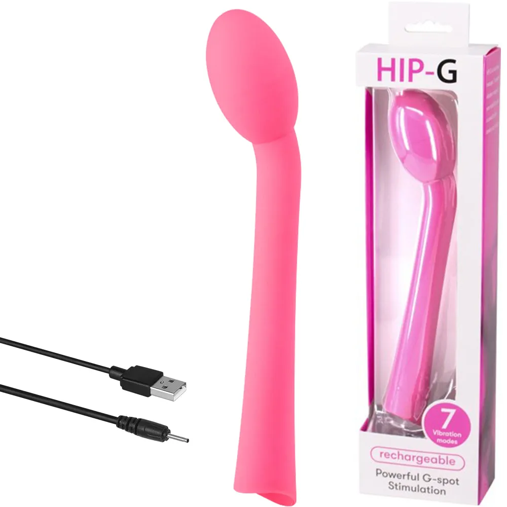 Hip-G Vibrator Unisex Curved G-Spot Vibe USB Rechargeable