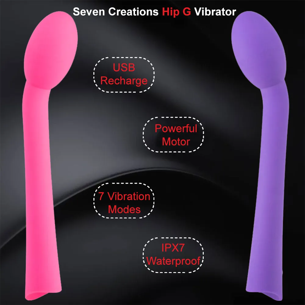 Hip-G Vibrator Unisex Curved G-Spot Vibe USB Rechargeable