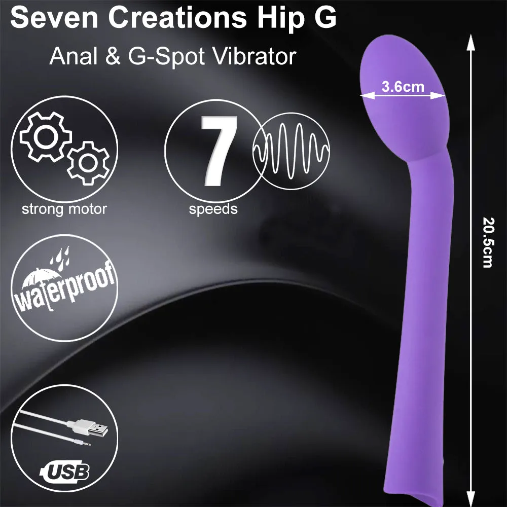 Hip-G Vibrator Unisex Curved G-Spot Vibe USB Rechargeable