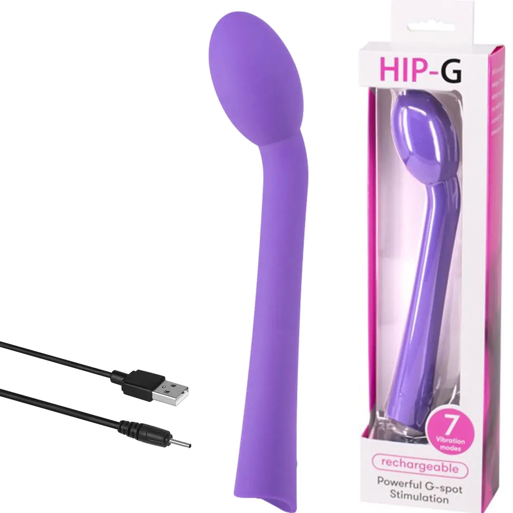 Hip-G Vibrator Unisex Curved G-Spot Vibe USB Rechargeable