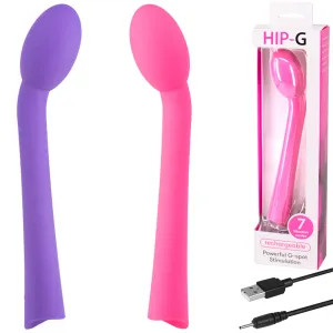Hip-G Vibrator Unisex Curved G-Spot Vibe USB Rechargeable