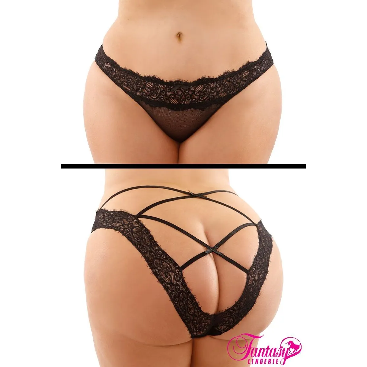 Ivy Strappy Back Thong by Fantasy Lingerie