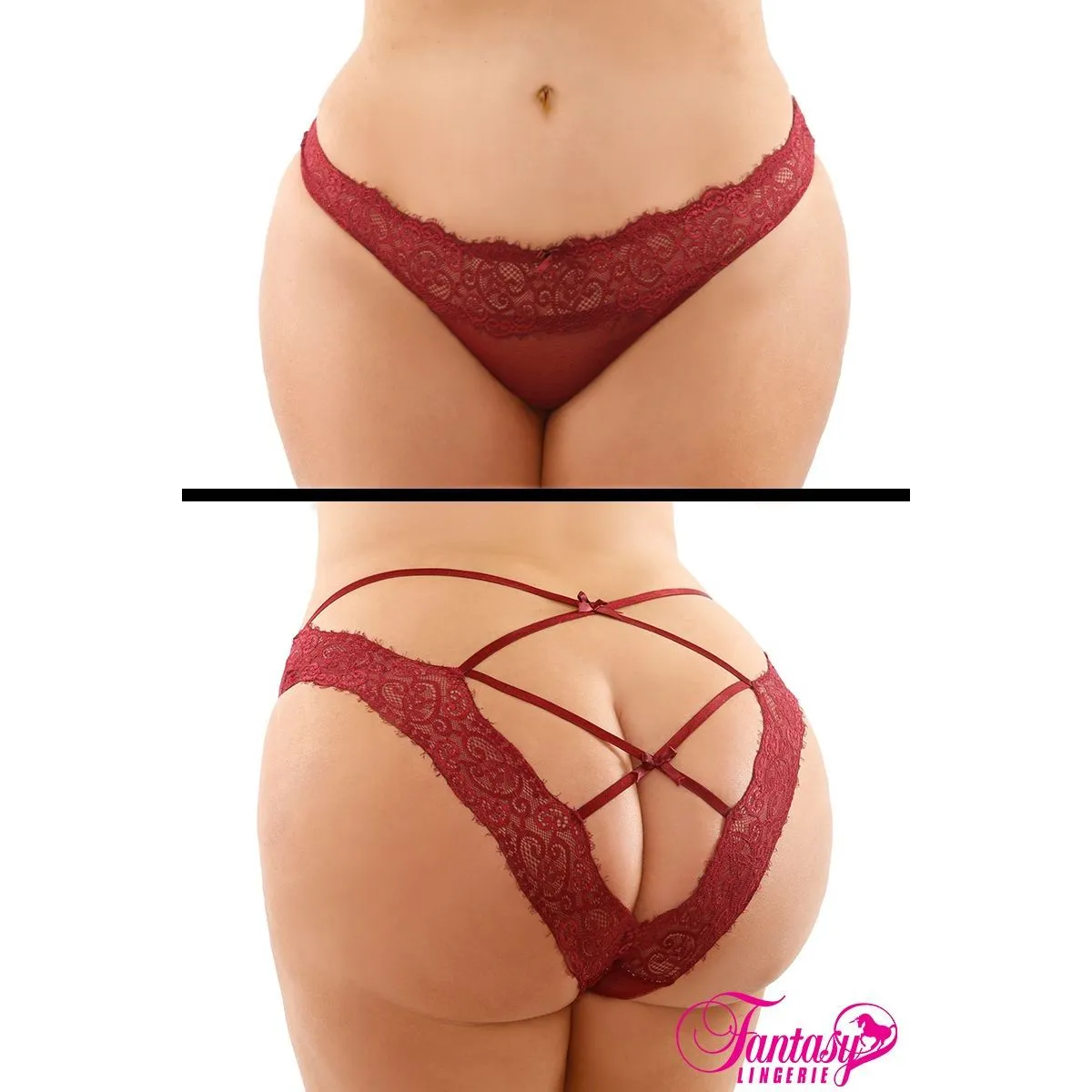 Ivy Strappy Back Thong by Fantasy Lingerie