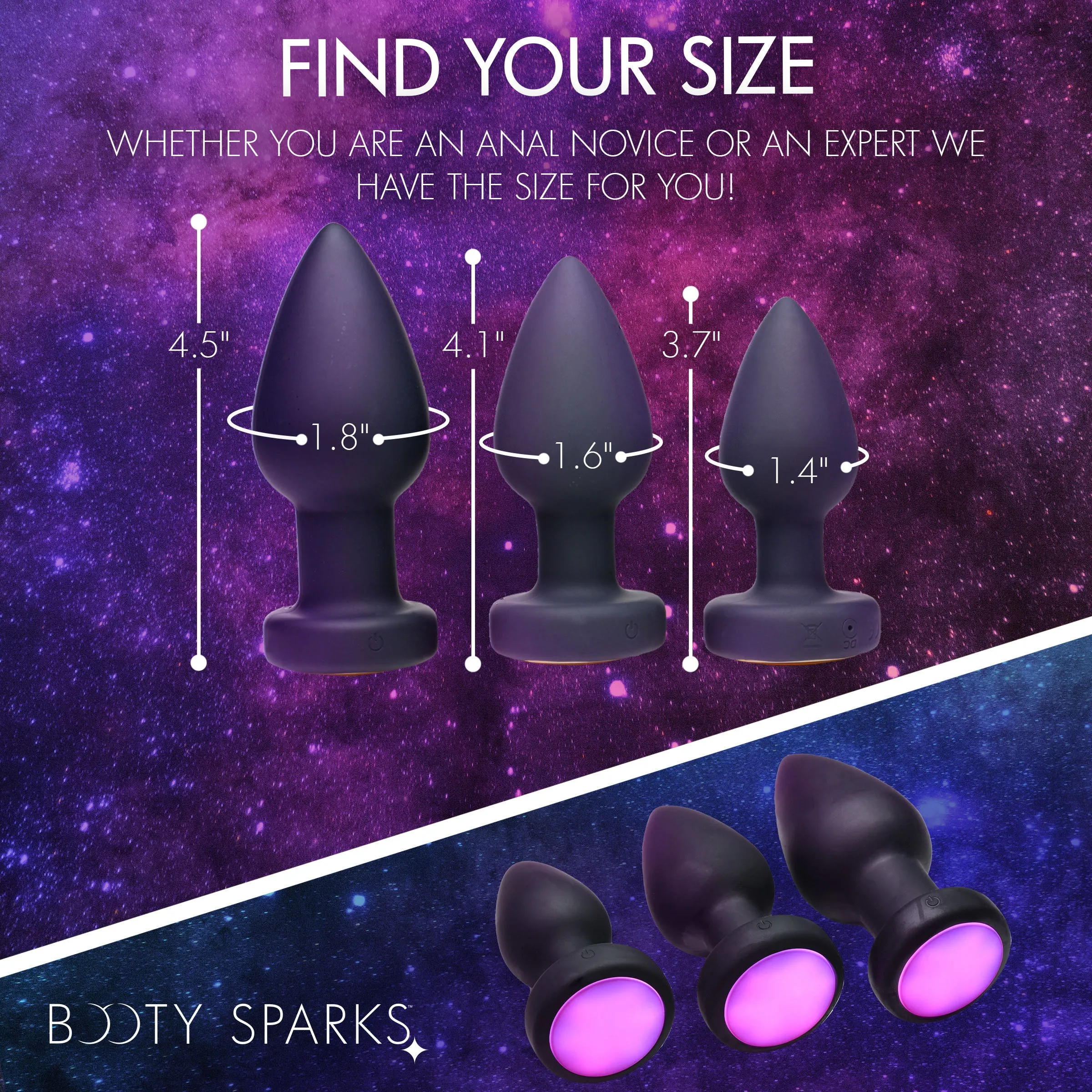 Light Up Rechargeable Anal Plug