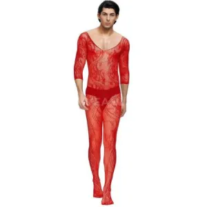 Male Bodystocking Crotchless 3/4 Sleeve by Oymp