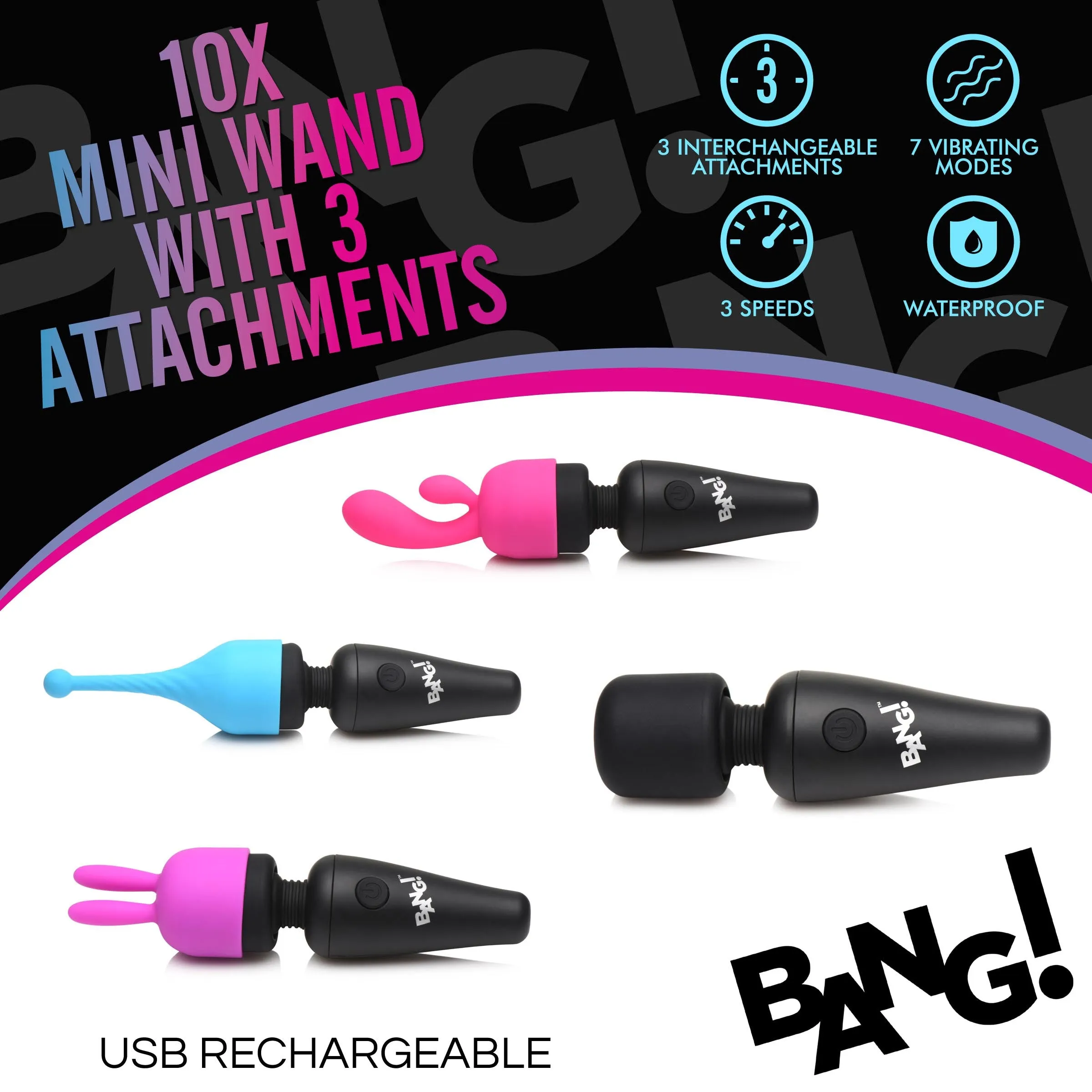 Mini Wand With 3 Attachments