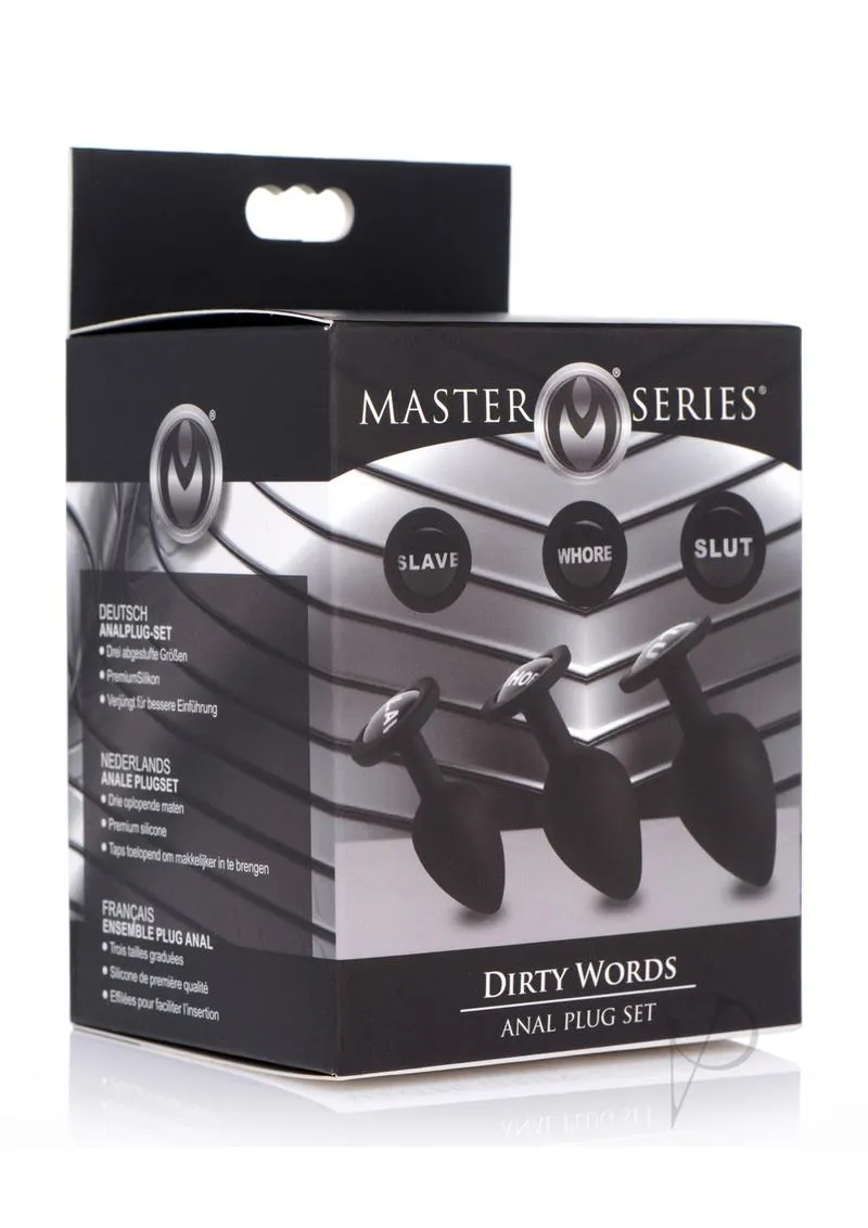 Ms Dirty Words 3pc Plug Set
