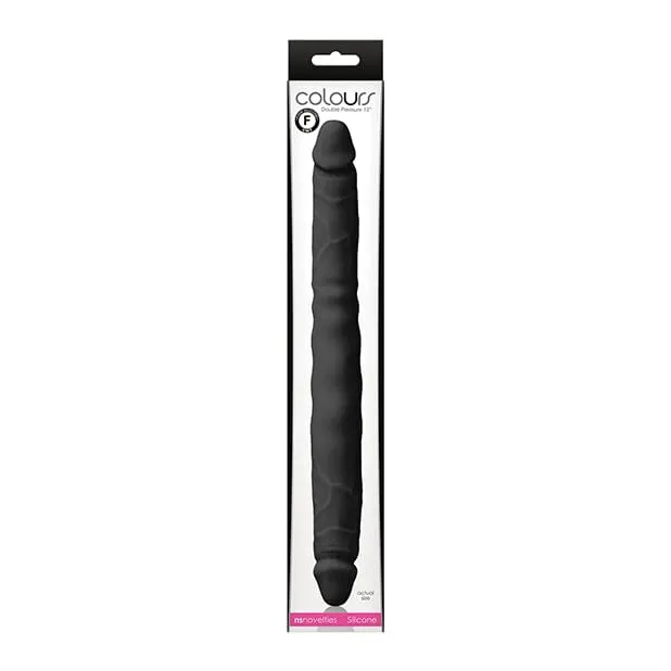 NS Novelties - Colours Silicone Double Pleasures Dildo 12 (Black)