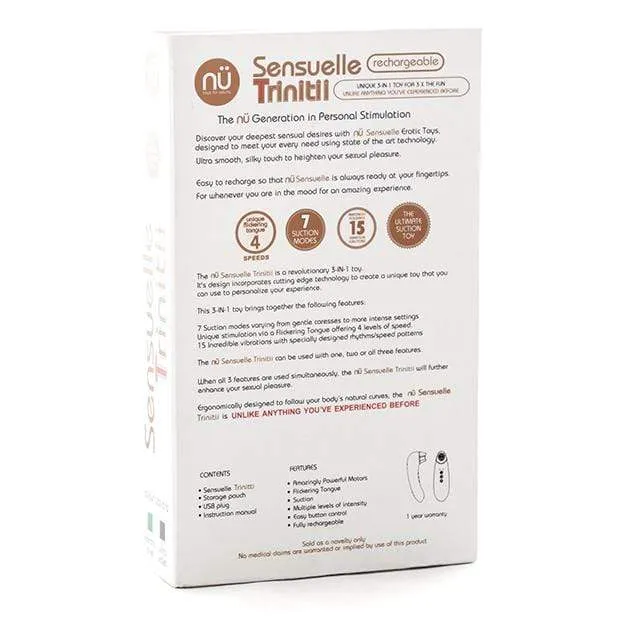 Nu Sensuelle - Triple Action Trinitii Tongue Flickering Clitoral Vibrator