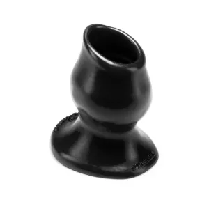 OxBalls Pighole-3. Hollow Plug. Large. Black