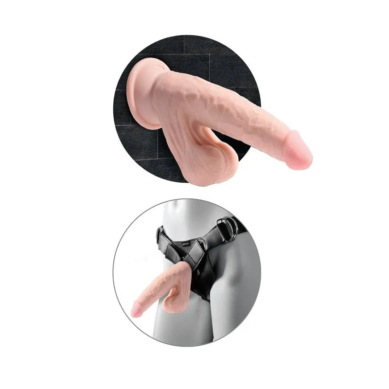 Pipedream Products King Cock Plus 9 Triple Density Cock With Swinging Balls