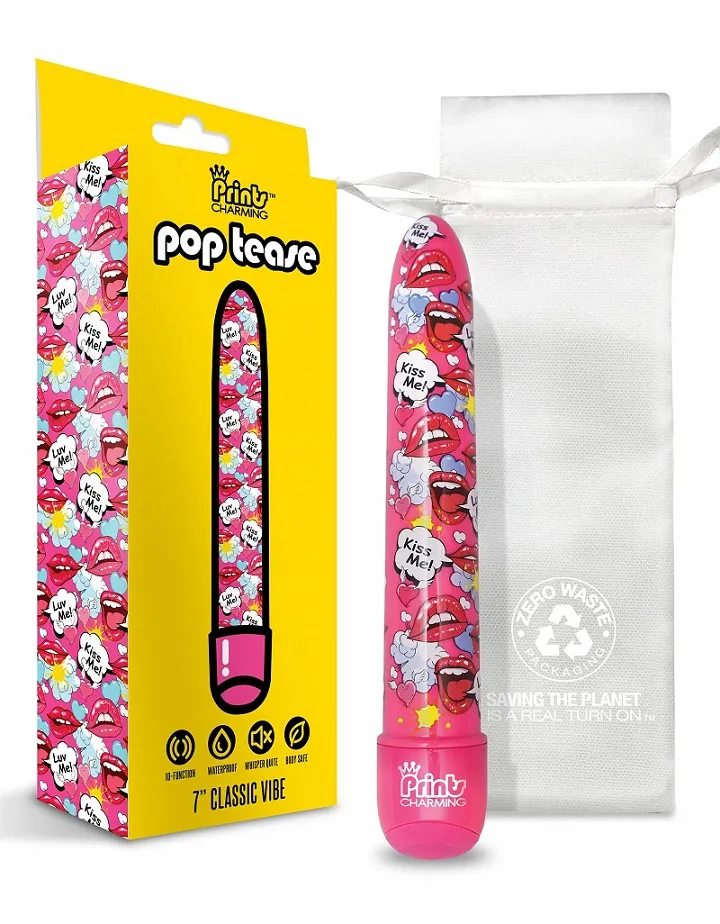 Prints Charming Pop Tease 7 Vibe Kiss - Pink