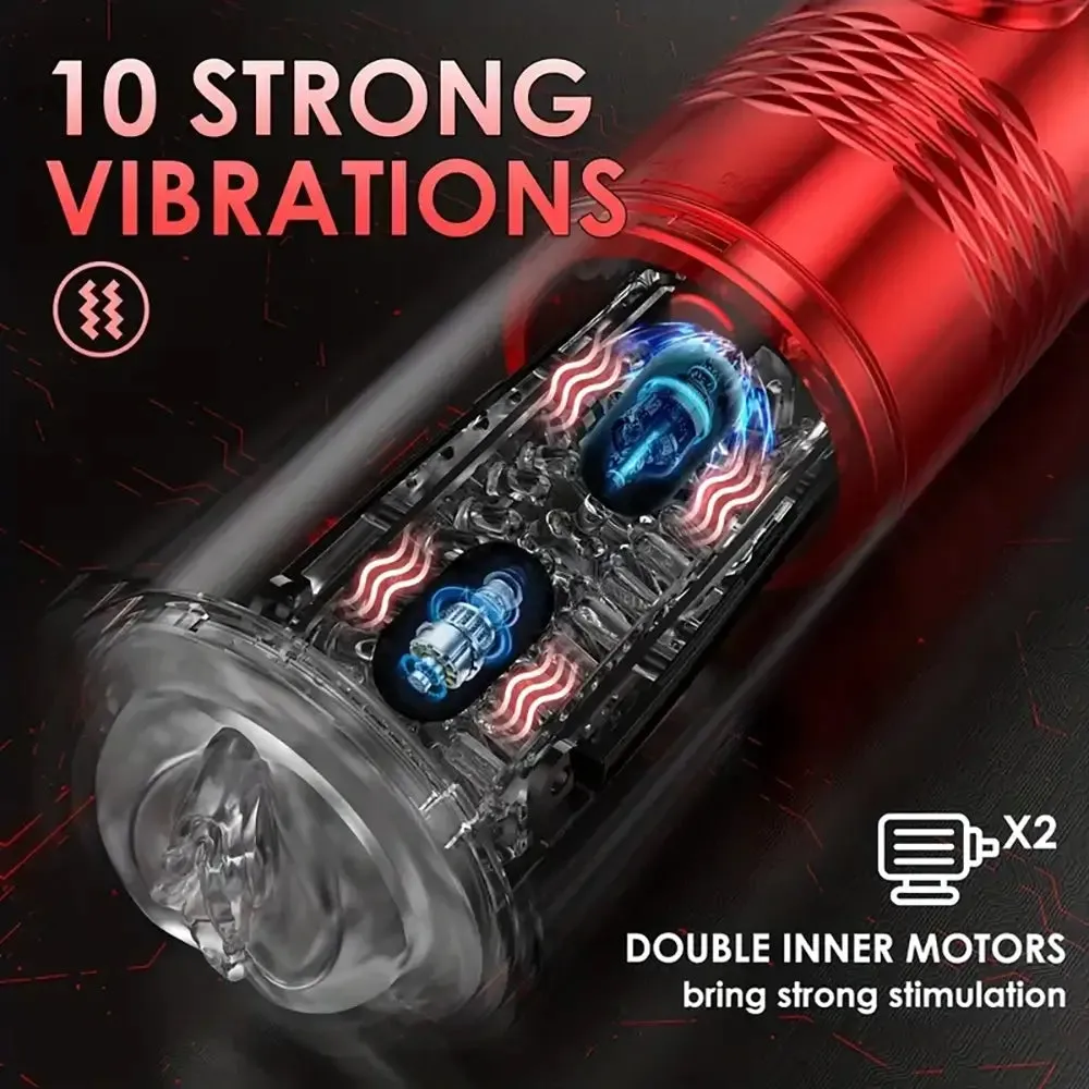 Red Diamond Innovative Motors Telescoping Lcd Automatic Masturbator