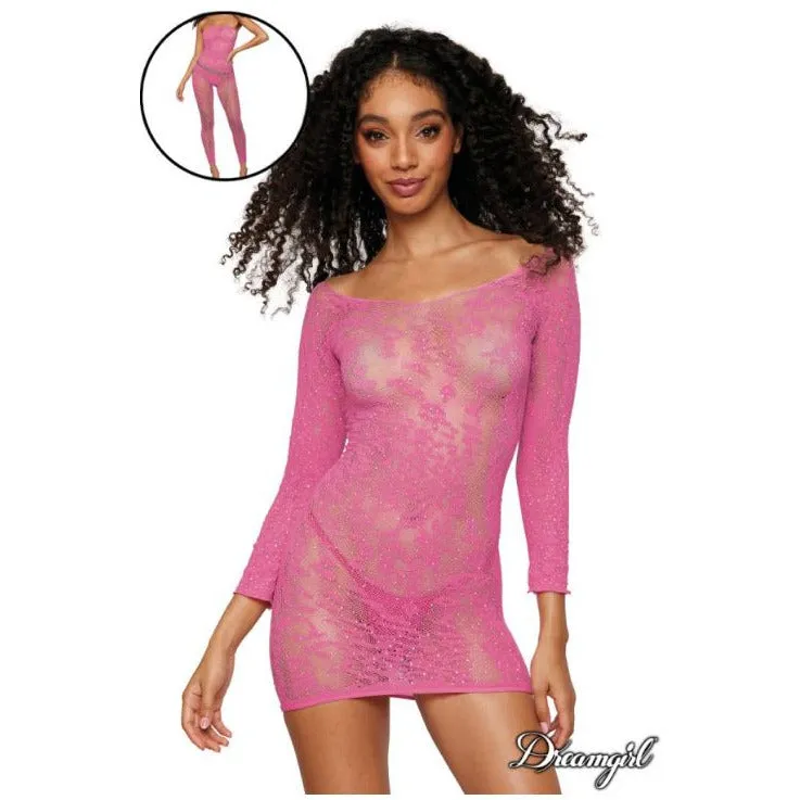Reversible Leopard Fishnet Bodystocking by Dreamgirl