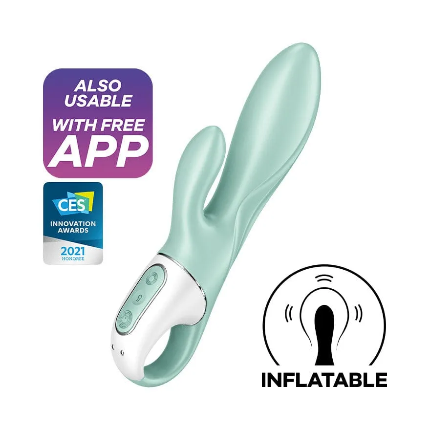 Satisfyer - Air Pump App-Controlled Air Pump Bunny 5 Rabbit Vibrator (Turquoise)