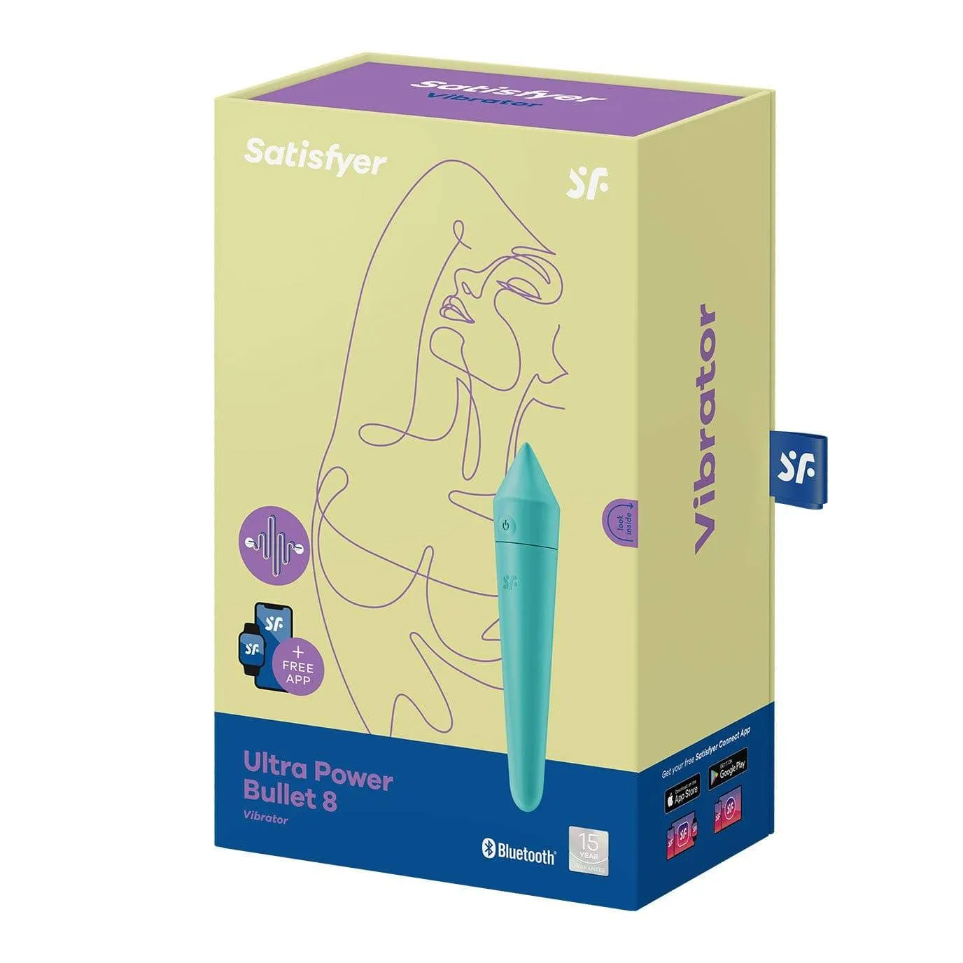 Satisfyer - Ultra Power Bullet 8 Vibrator with Bluetooth and App