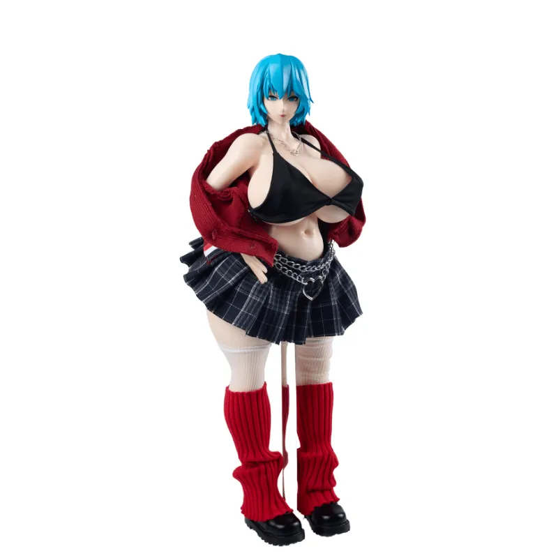 Sex Doll Clothing Red Uniform Set Sexy Lingerie Anime Cosplay (For #2.4.5 body)
