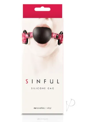 Sinful Soft Silicone Gag Pink