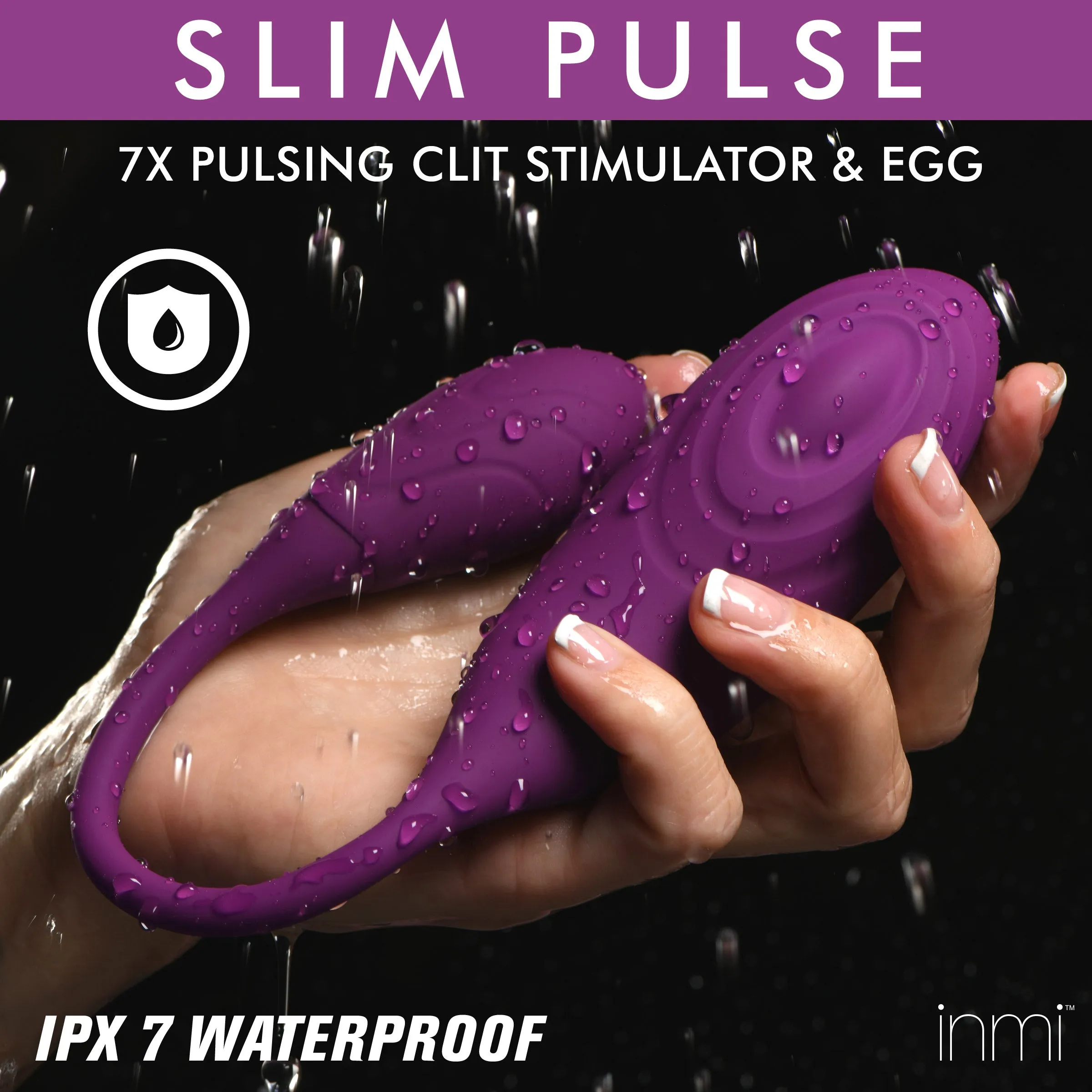 Slim Pulse Pulsating Silicone Clit Stimulator And Vibrating Egg