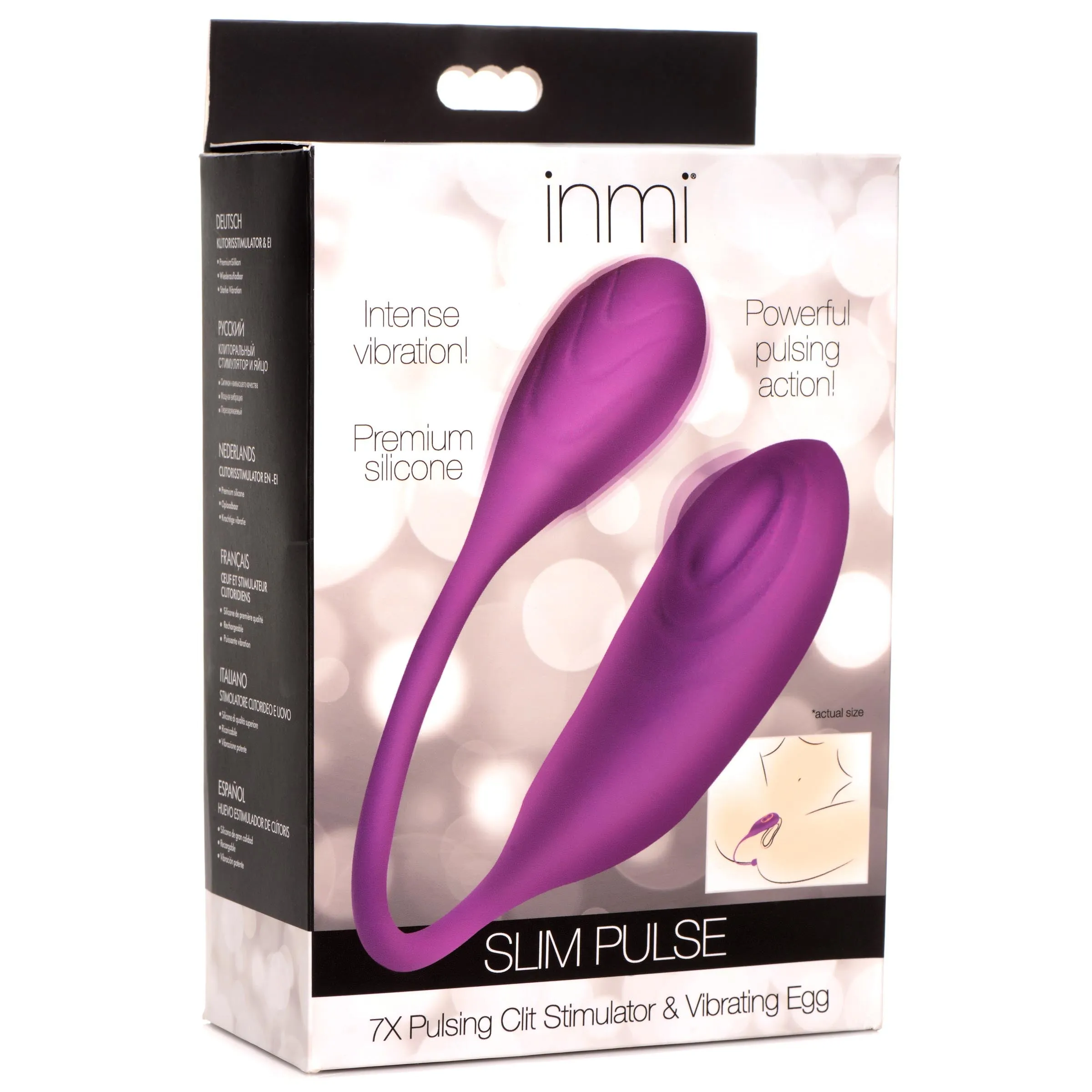 Slim Pulse Pulsating Silicone Clit Stimulator And Vibrating Egg