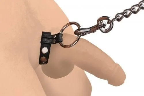 Strict Leather Steel Cock and Ball Ring