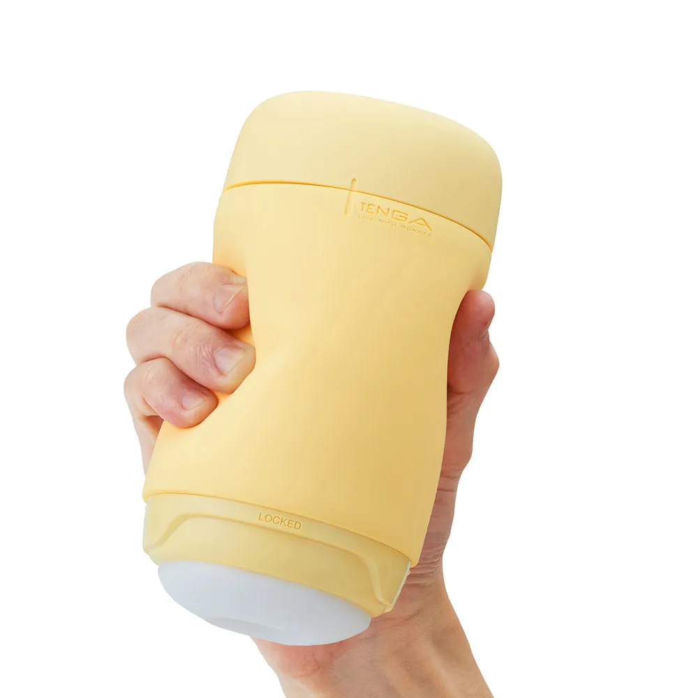 Tenga Puffy Stroker Custard Yellow