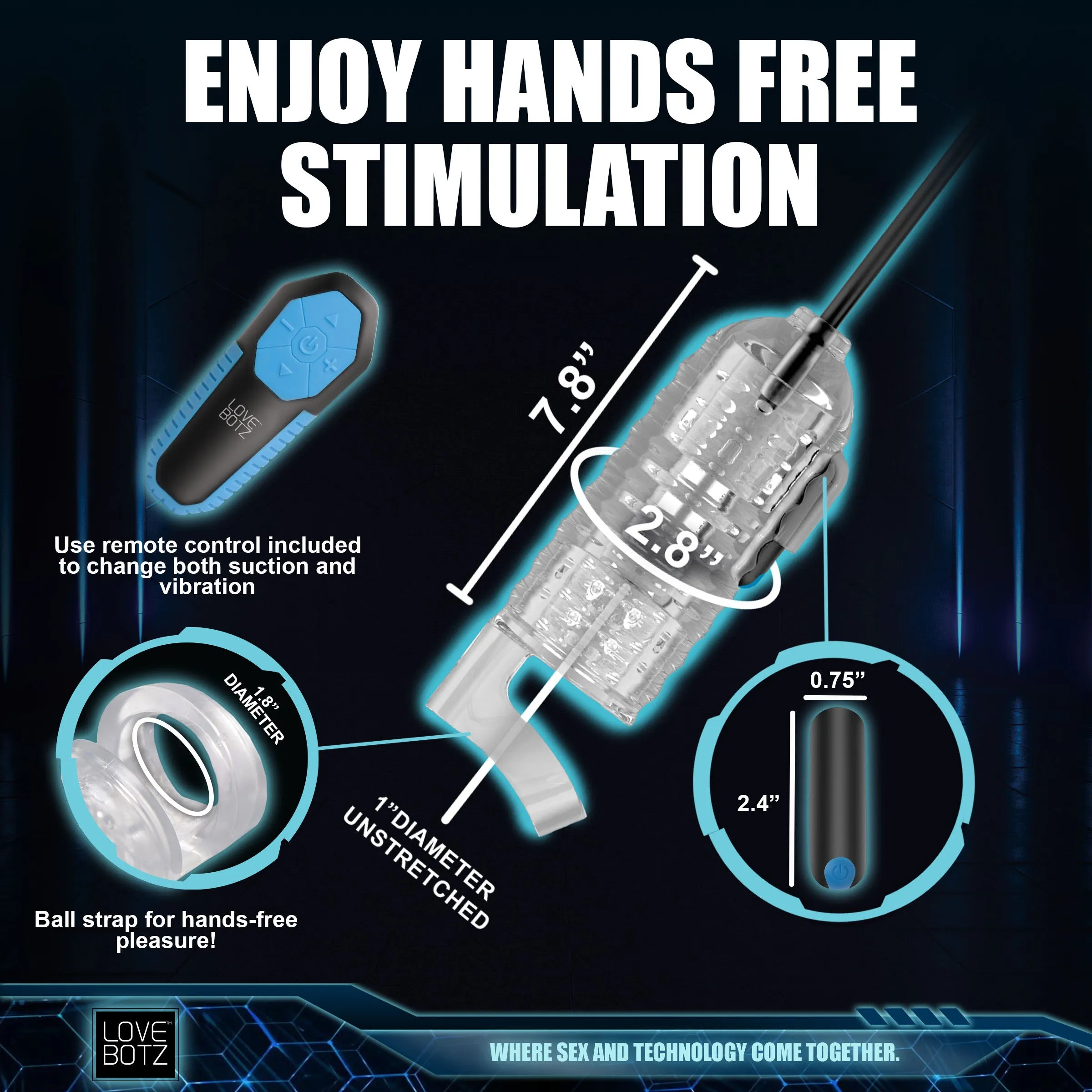 The Milker Pro Edition With Automatic Stroking. Suction And Vibration