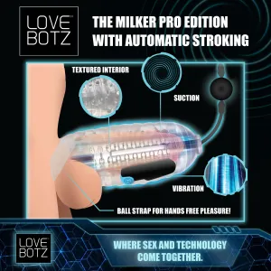 The Milker Pro Edition With Automatic Stroking. Suction And Vibration